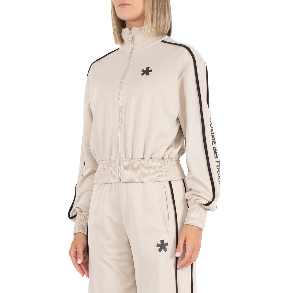 Beige Cotton Women Sweater-Comme Des Fuckdown-LabelTerrace.com