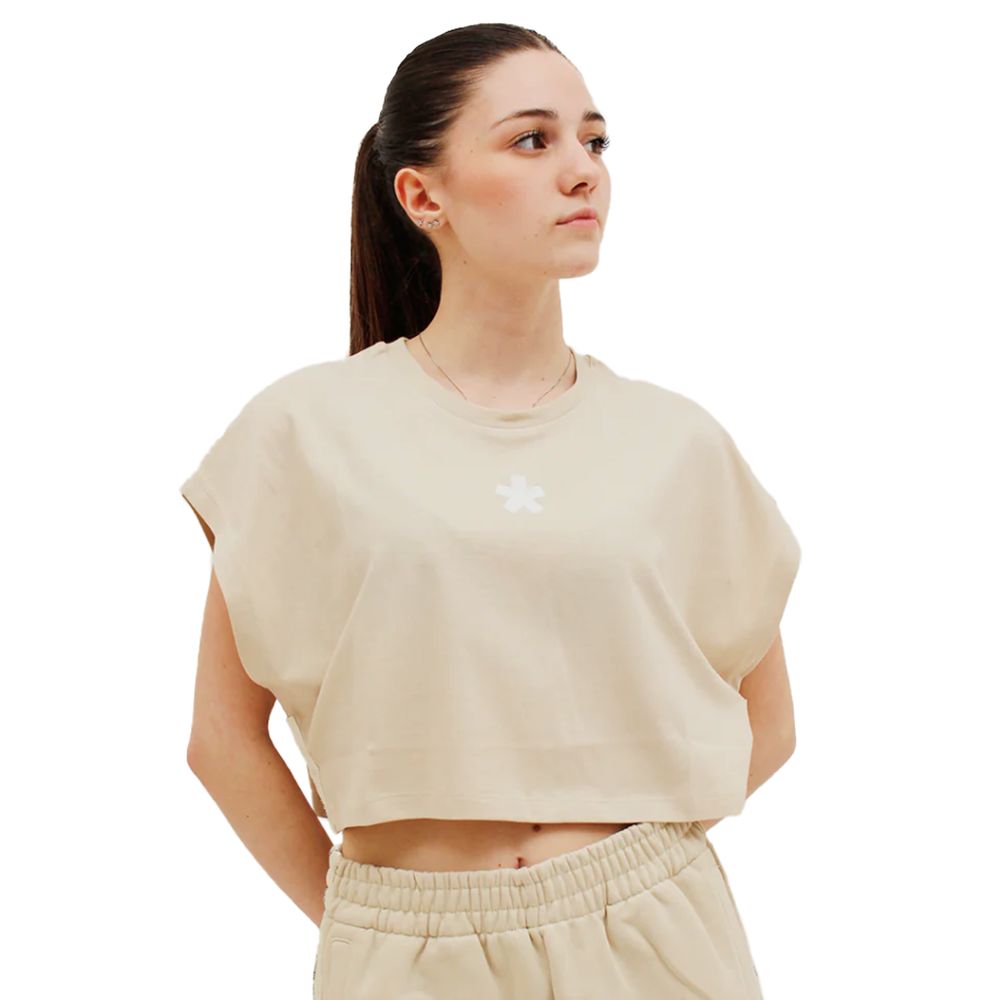 Beige Cotton Women T-Shirt-Comme Des Fuckdown-LabelTerrace.com