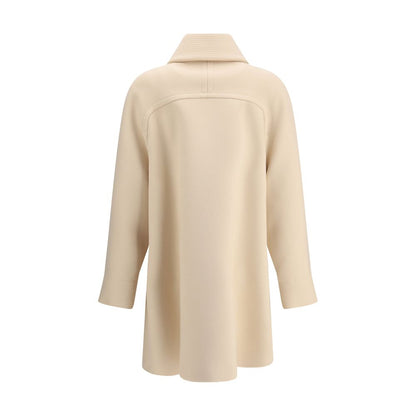 Beige Fleece Wool Coat