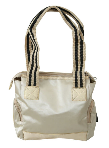 Beige Handbag Shoulder Tote Fabric Purse-WAYFARER-LabelTerrace.com