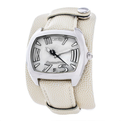 Beige Leather Watch-Chronotech-LabelTerrace.com