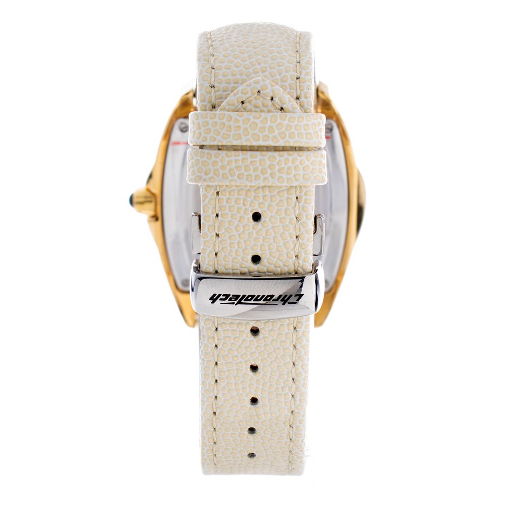 Beige Leather Watch-Chronotech-LabelTerrace.com
