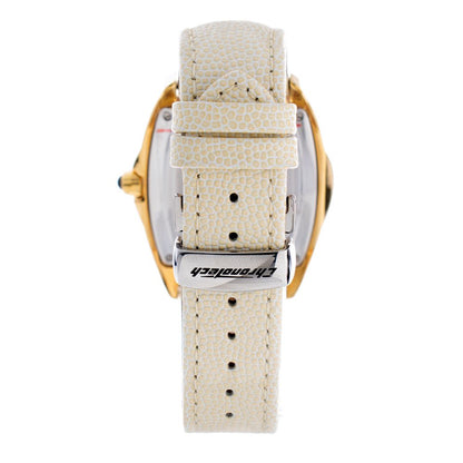 Beige Leather Watch-Chronotech-LabelTerrace.com