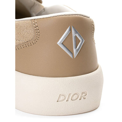 Beige Leather Sneaker-Dior-LabelTerrace.com