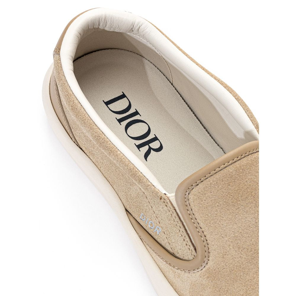 Beige Leather Sneaker-Dior-LabelTerrace.com