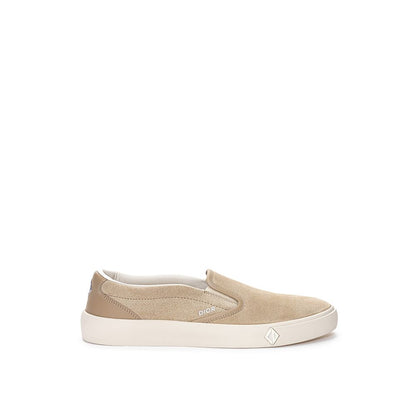Beige Leather Sneaker-Dior-LabelTerrace.com