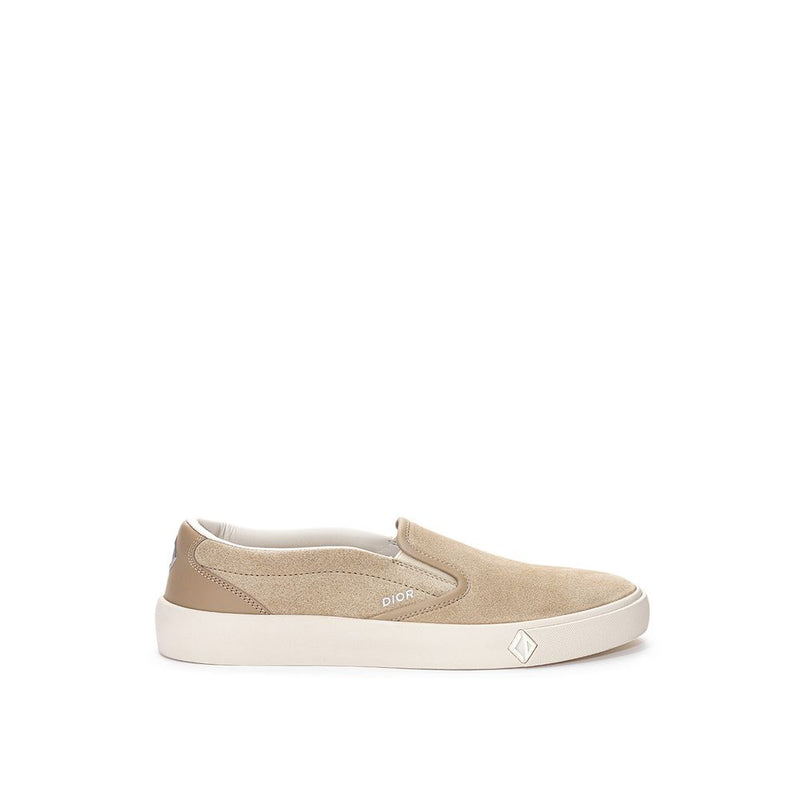 Beige Leather Sneaker-Dior-LabelTerrace.com