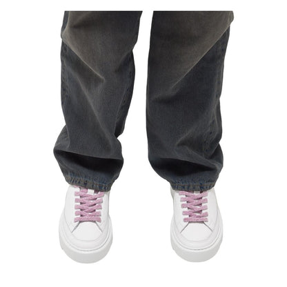 Beige Leather Sneaker-D.A.T.E-LabelTerrace.com