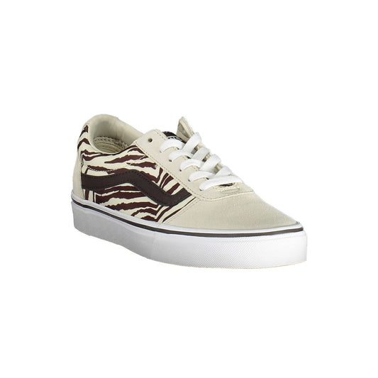 Beige Leather Women Sneaker-Vans-LabelTerrace.com