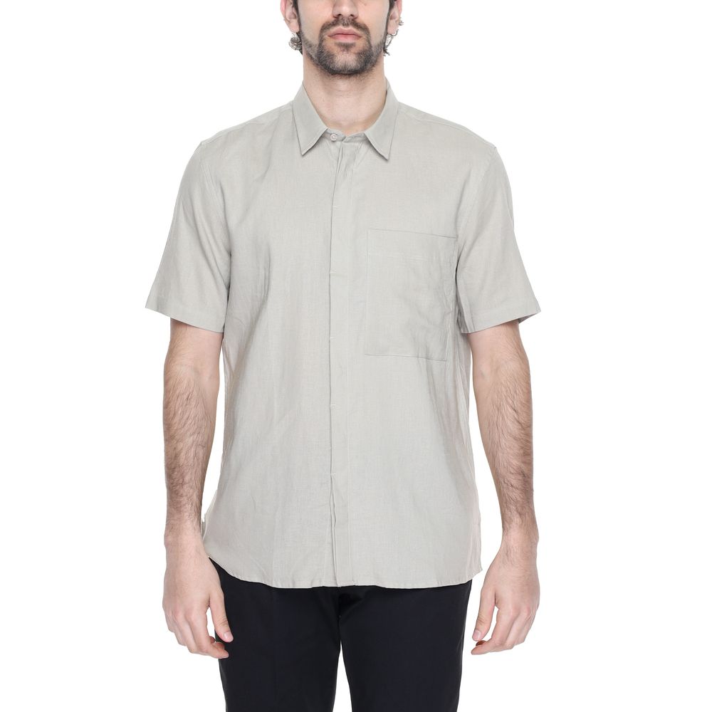 Beige Linen Shortsleeve-Antony Morato-LabelTerrace.com