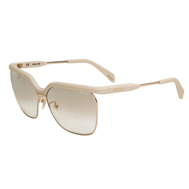 Beige Metal Sunglasses-Police-LabelTerrace.com