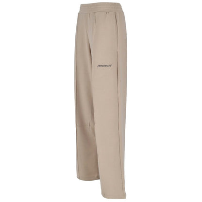 Beige Modal Women Pants-Hinnominate-LabelTerrace.com