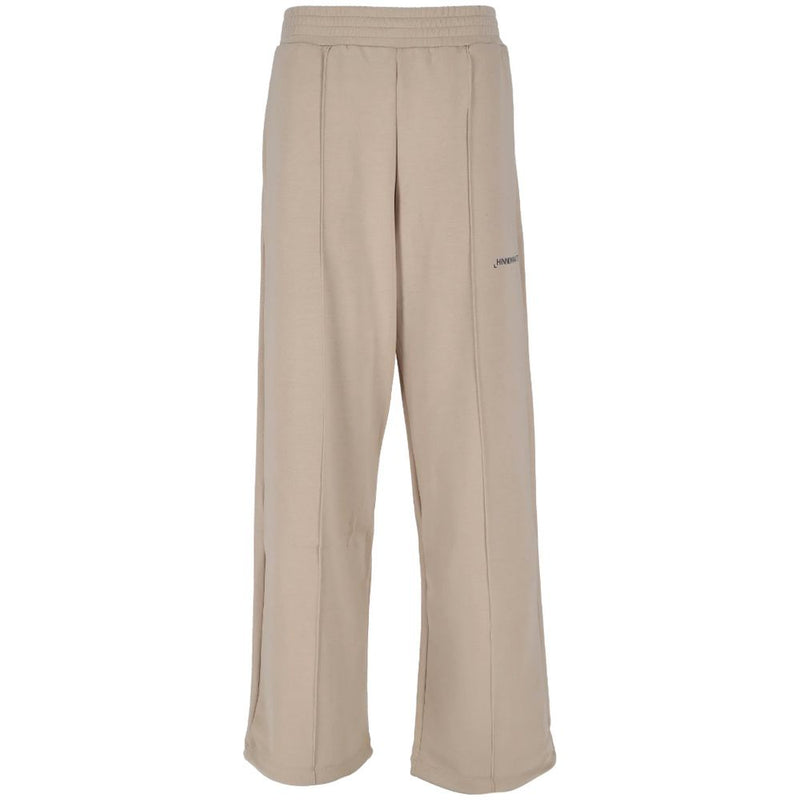 Beige Modal Women Pants-Hinnominate-LabelTerrace.com