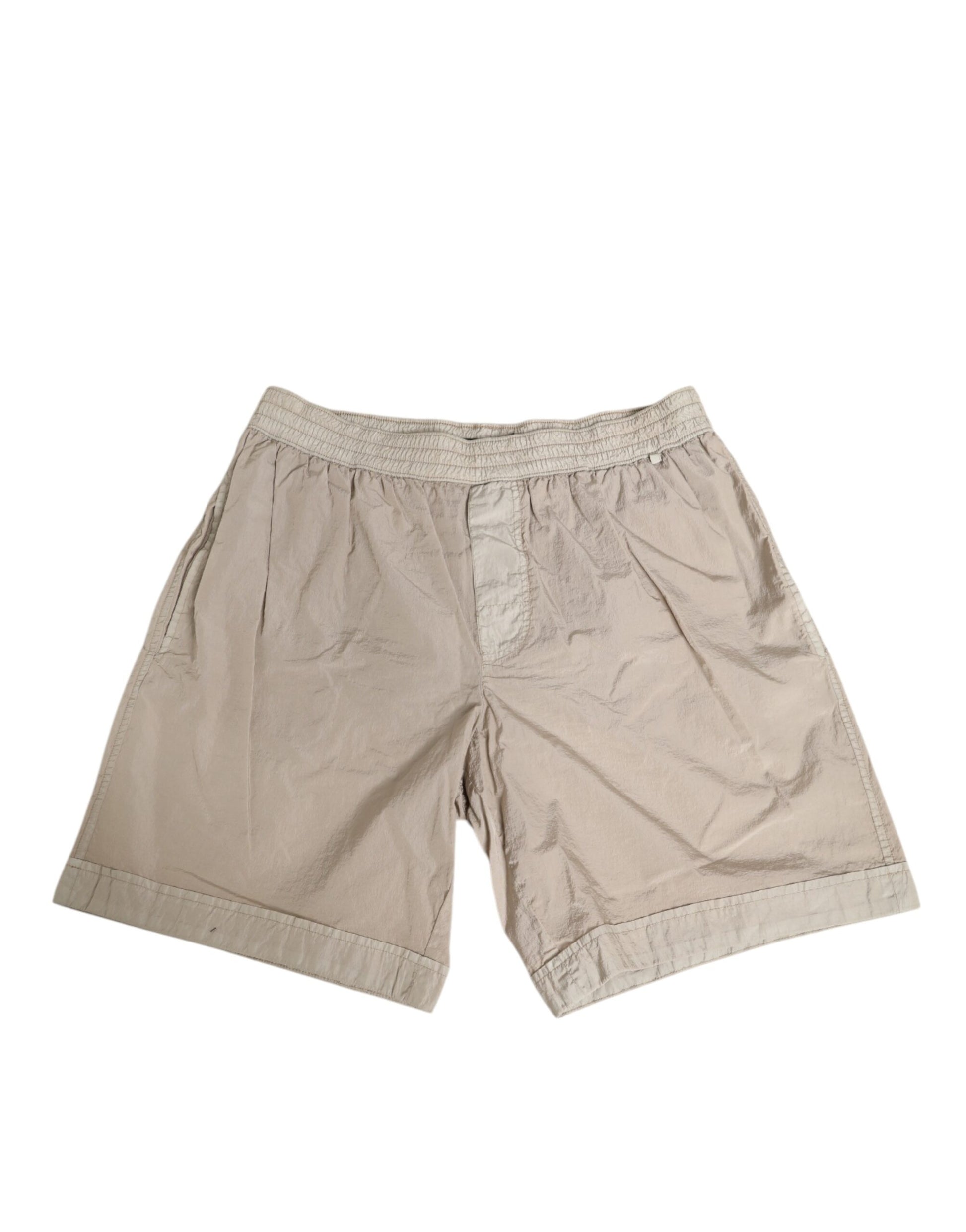 Beige Nylon Beachwear Men Boxer Short Swimwear-Dolce & Gabbana-LabelTerrace.com