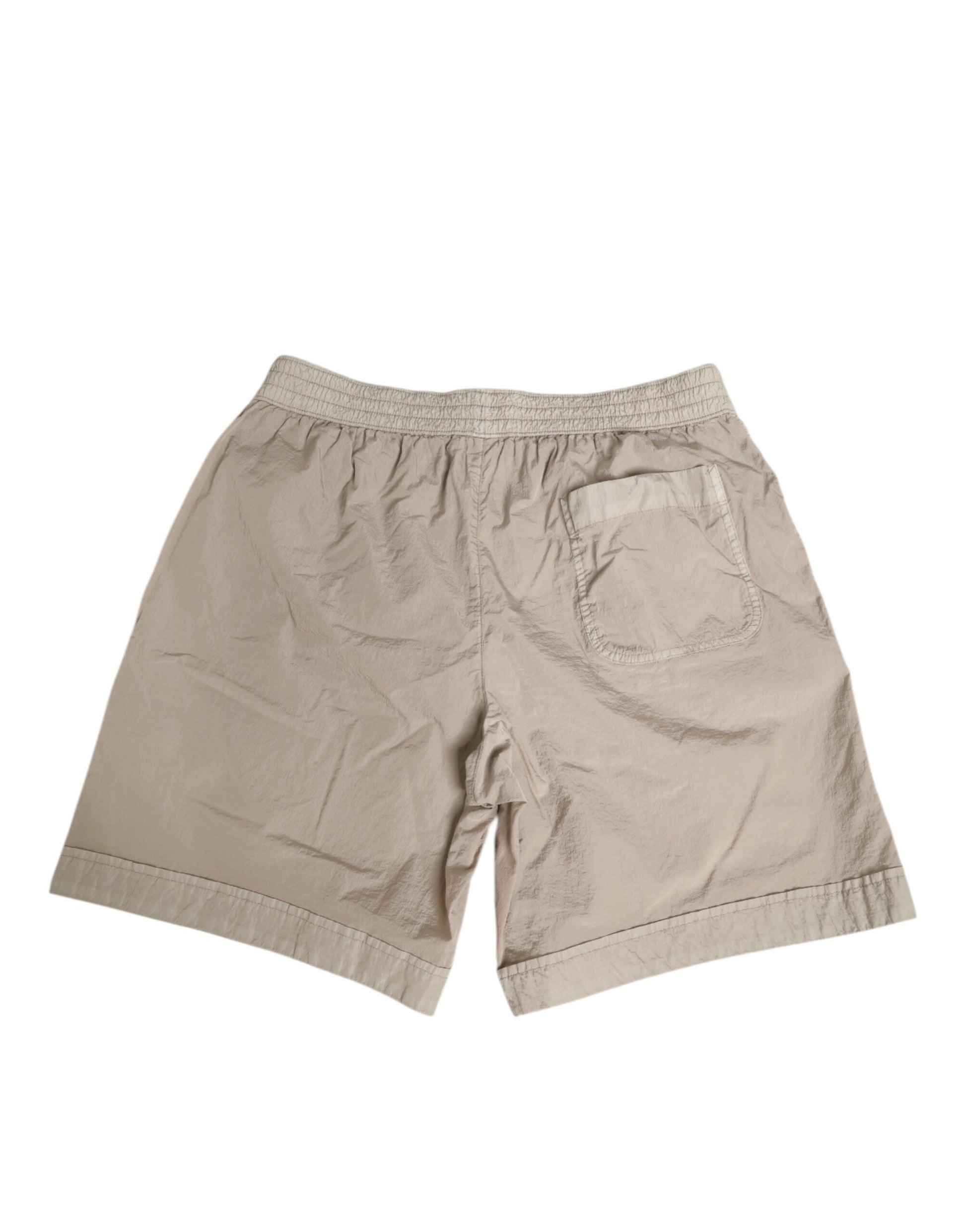 Beige Nylon Beachwear Men Boxer Short Swimwear-Dolce & Gabbana-LabelTerrace.com