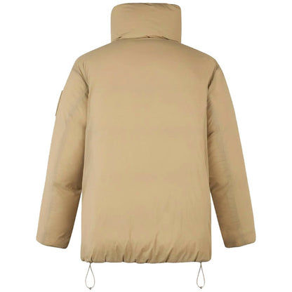 Beige Nylon Jackets & Coat-Moose Knuckles-LabelTerrace.com