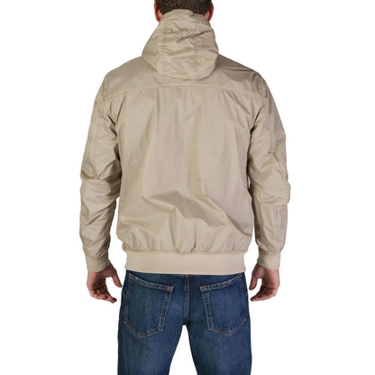Beige Nylon Shell Jacket