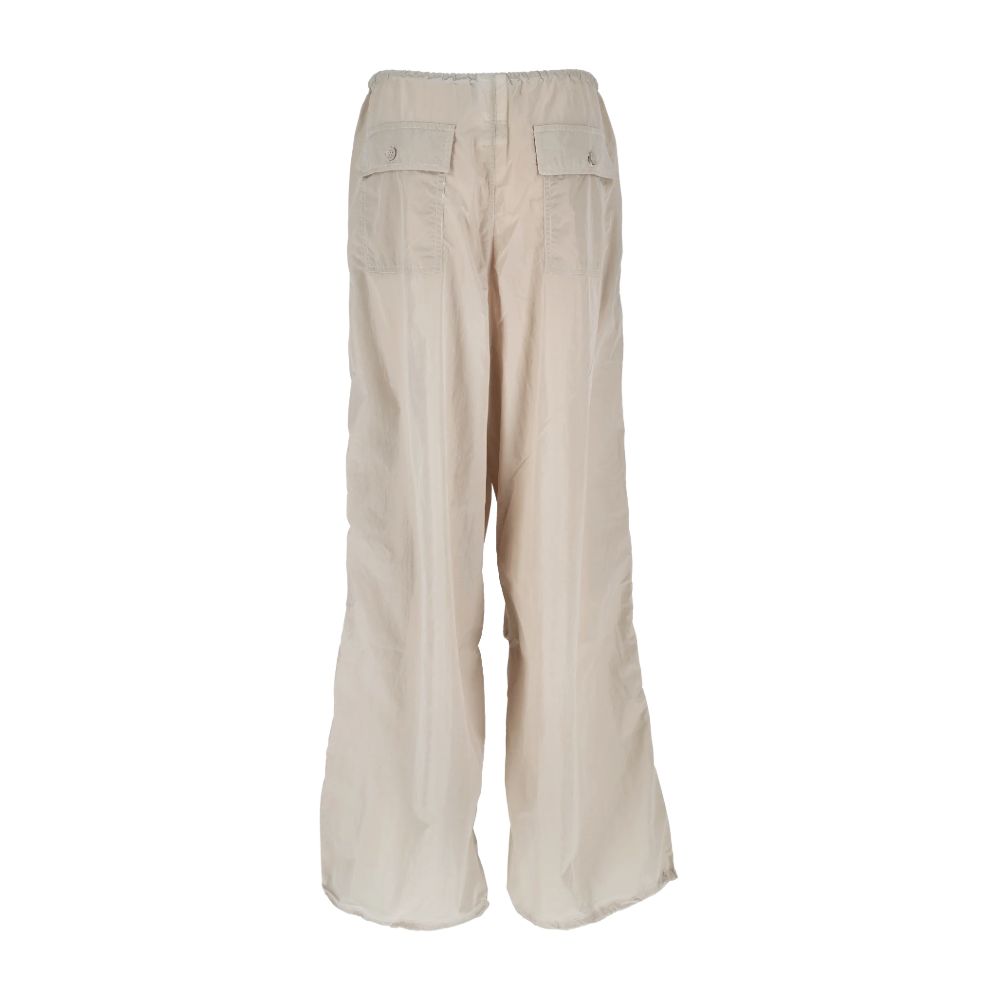 Beige Nylon Women's High-Waisted Trouser-Hinnominate-LabelTerrace.com