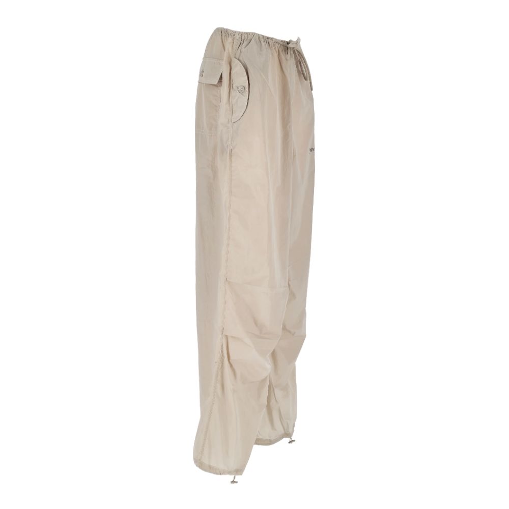 Beige Nylon Women's High-Waisted Trouser-Hinnominate-LabelTerrace.com