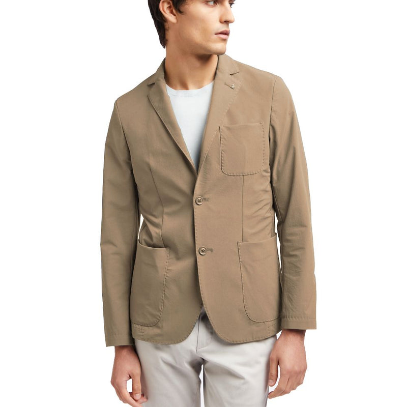 Beige Polyamide Blazer-AT.P.CO-LabelTerrace.com