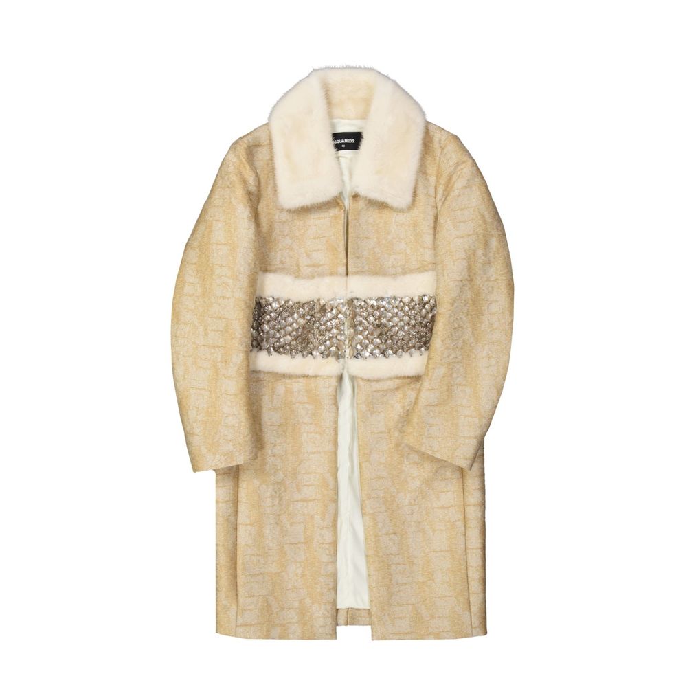 Crystal Embellished Coat-Dsquared²-LabelTerrace.com