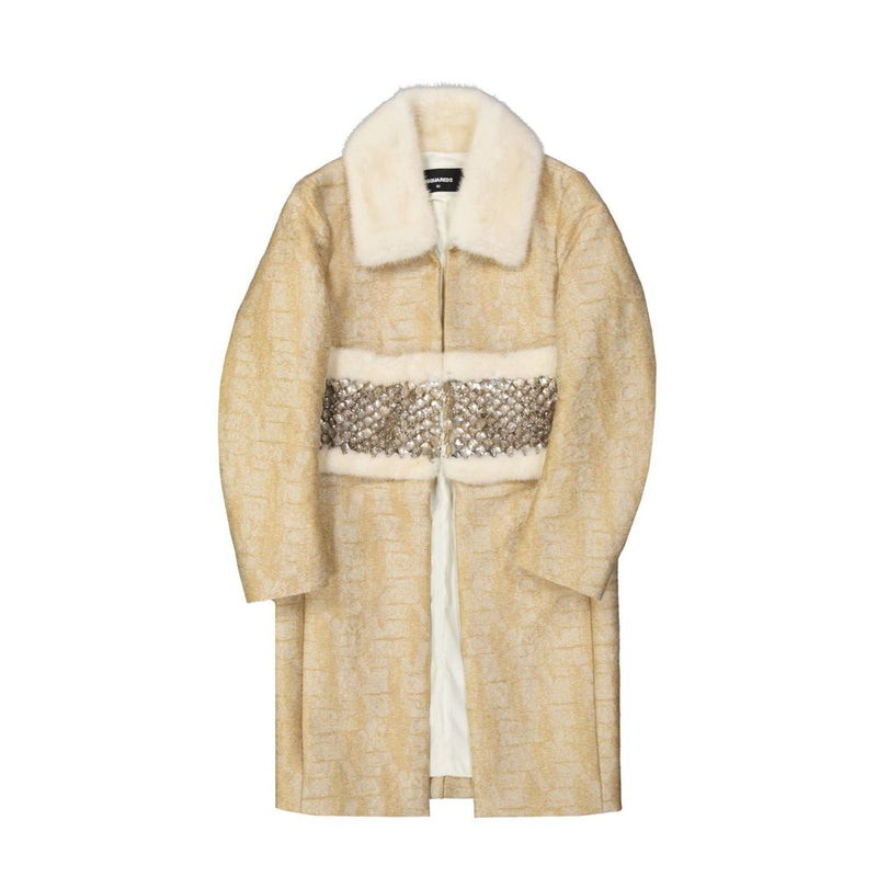 Crystal Embellished Coat-Dsquared²-LabelTerrace.com