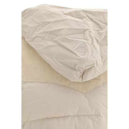 Beige Polyamide Sleveless Jacket