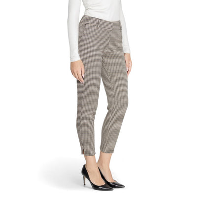 Beige Polyester Casual Pants