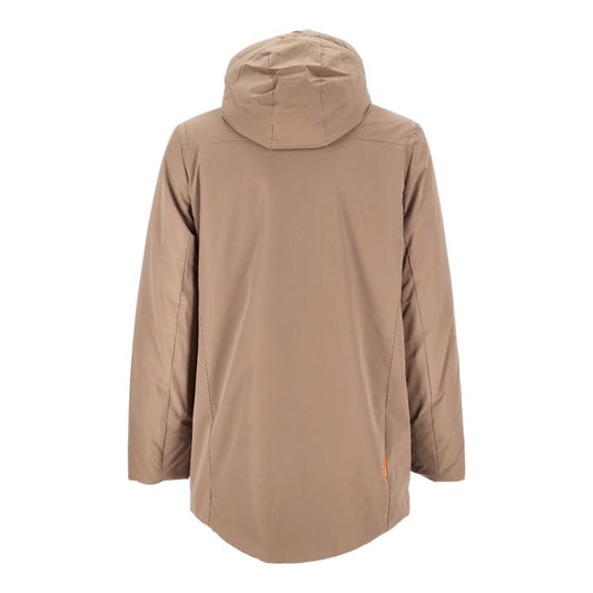 Beige Polyester Jackets & Coat