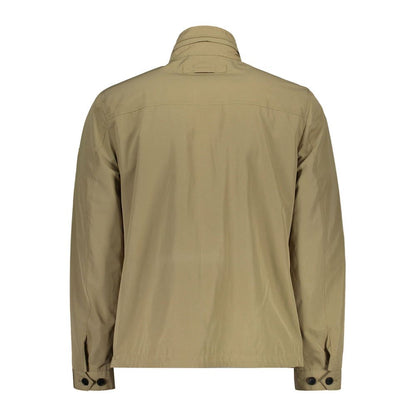 Beige Polyester Men Jacket-Gant-LabelTerrace.com