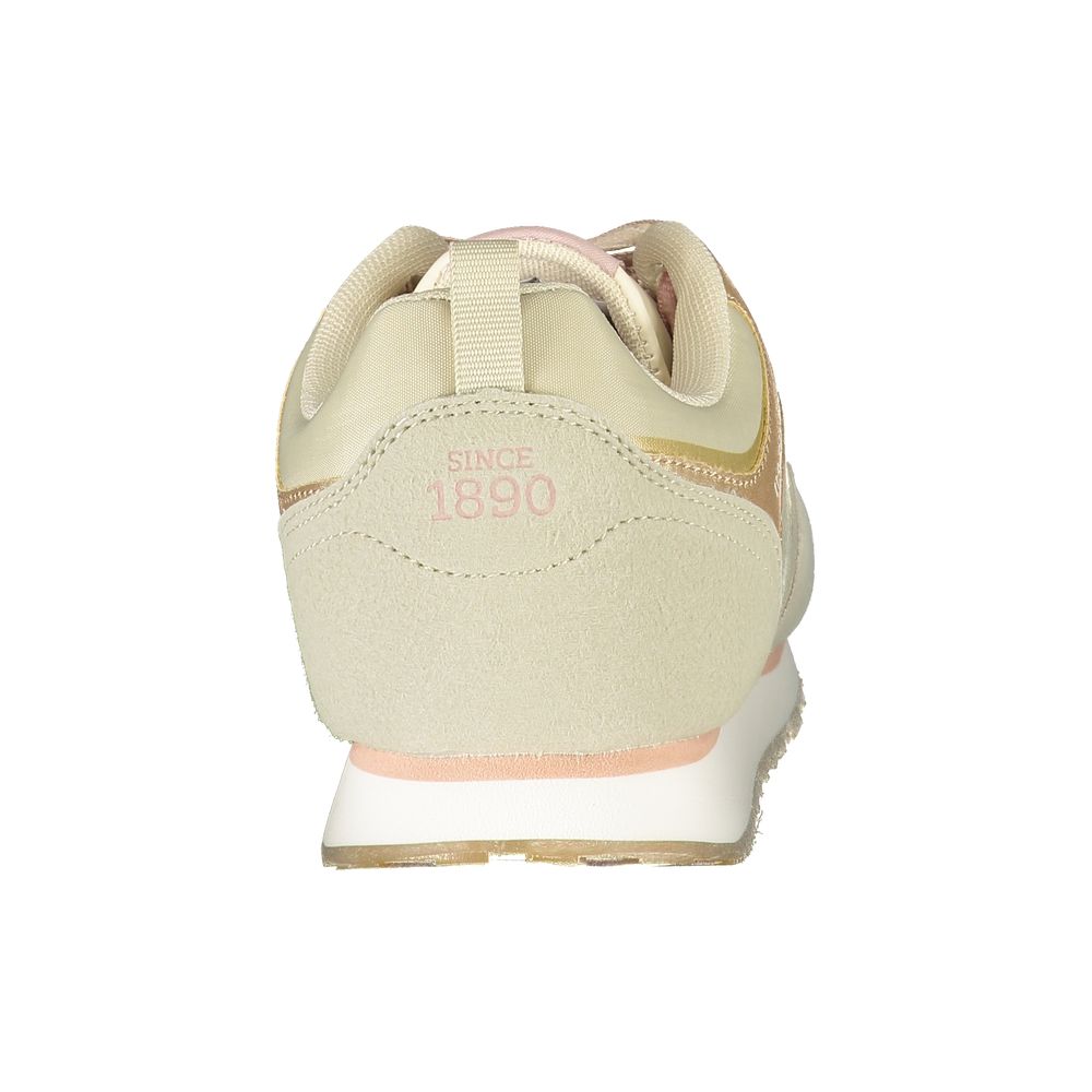 Beige Polyester Sneaker-U.S. POLO ASSN.-LabelTerrace.com