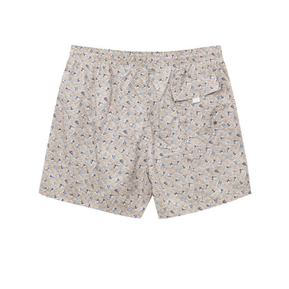Beige Polyester Swim Short-Canali-LabelTerrace.com