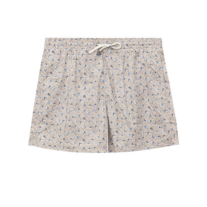 Beige Polyester Swim Short-Canali-LabelTerrace.com