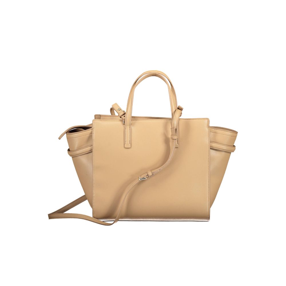 Beige Polyester Women Handbag-Calvin Klein-LabelTerrace.com