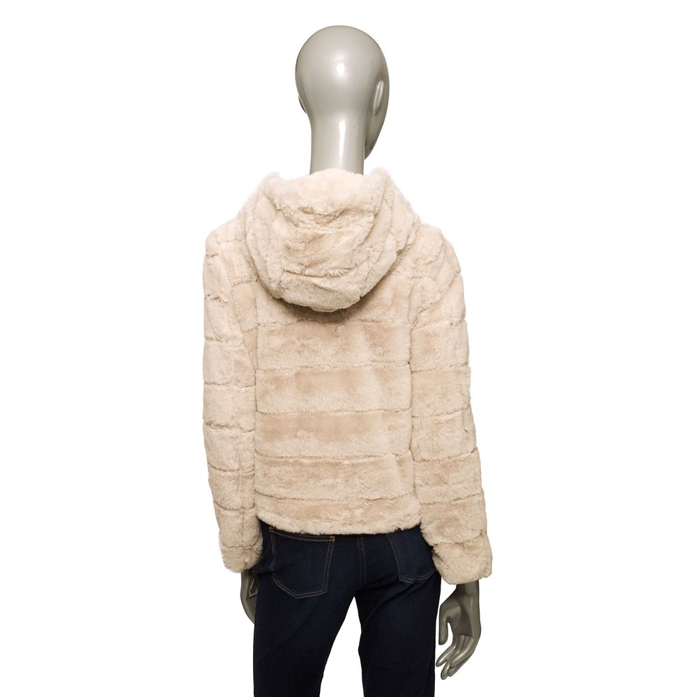 Beige Polyester Women Jacket-Baldinini Trend-LabelTerrace.com