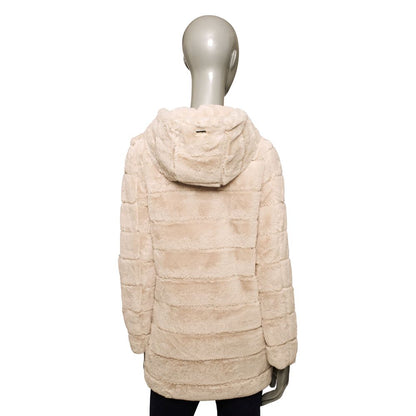 Beige Polyester Women Jacket-Baldinini Trend-LabelTerrace.com