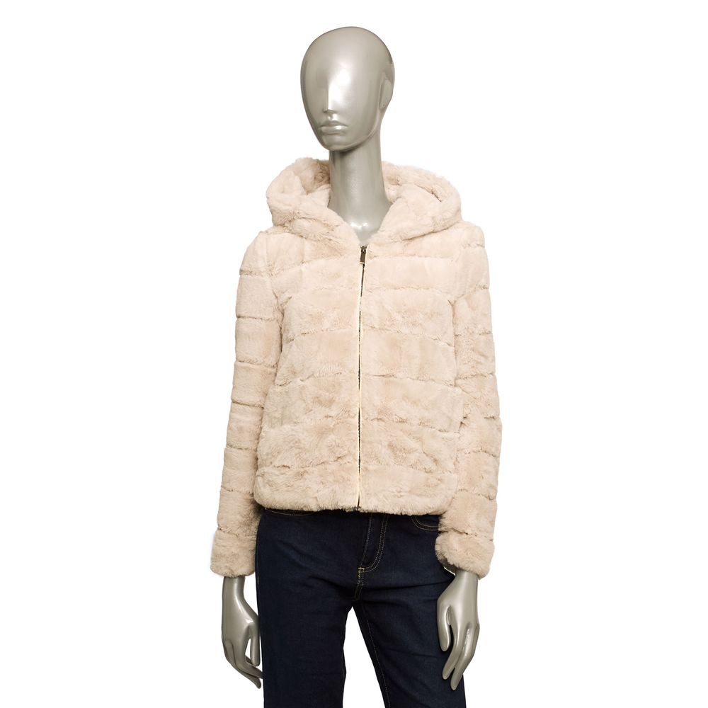 Beige Polyester Women Jacket-Baldinini Trend-LabelTerrace.com