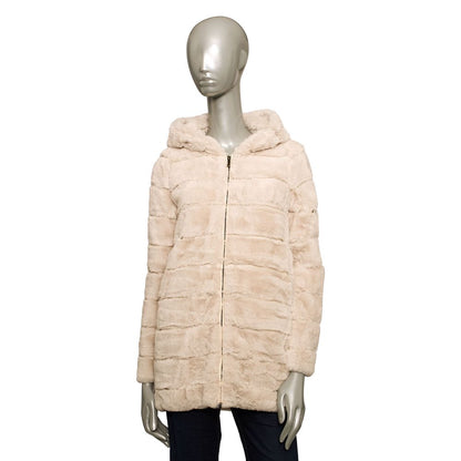 Beige Polyester Women Jacket-Baldinini Trend-LabelTerrace.com