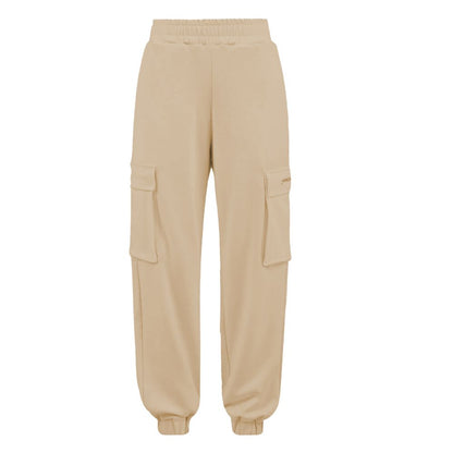 Beige Polyester Women Pants-Hinnominate-LabelTerrace.com