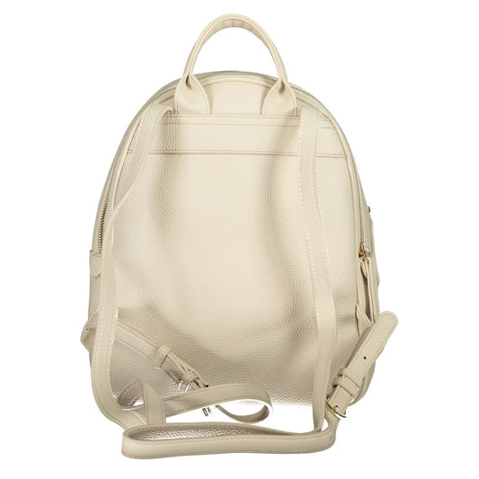 Beige Polyethylene Backpack
