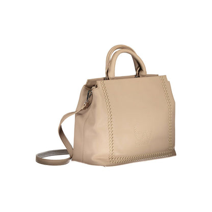 Beige Polyethylene Handbag