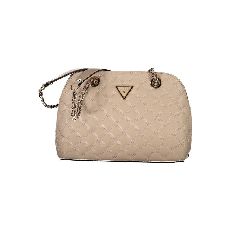 Beige Polyethylene Handbag-Guess Jeans-LabelTerrace.com