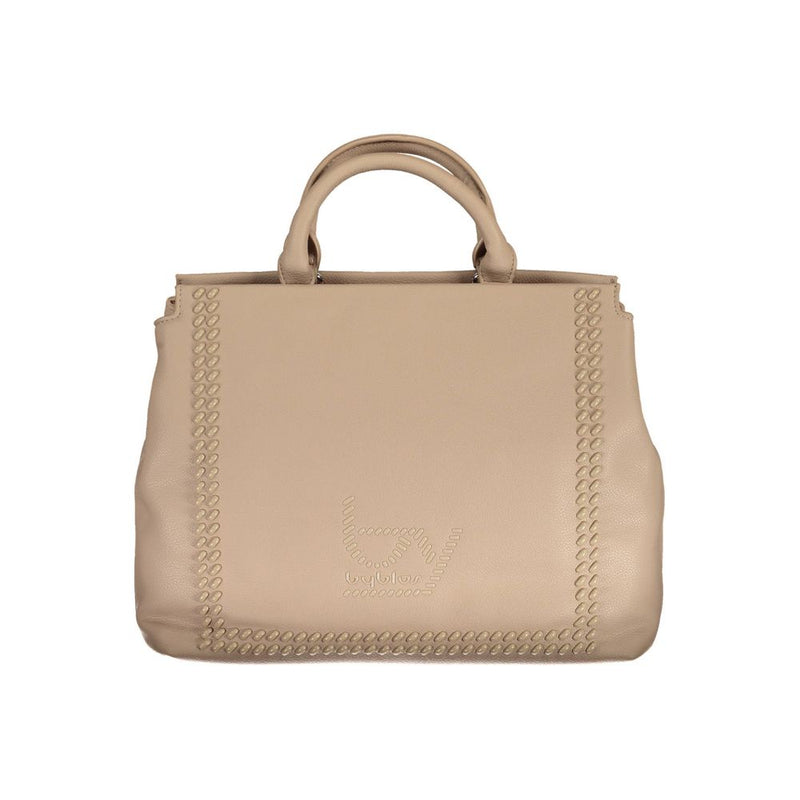 Beige Polyethylene Handbag