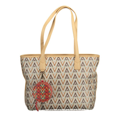 Beige Polyethylene Handbag