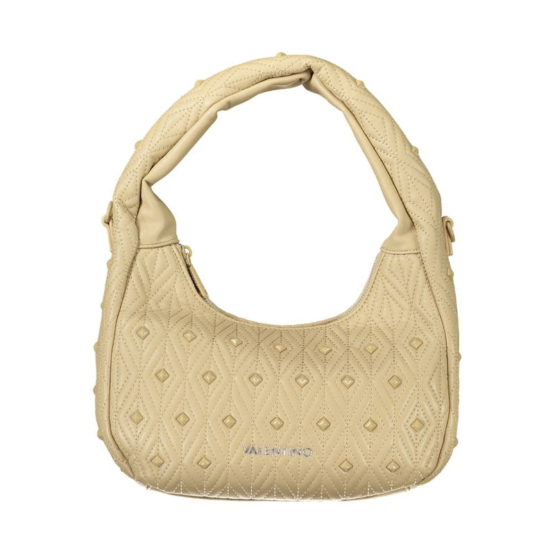 Beige Polyethylene Women Handbag-Mario Valentino-LabelTerrace.com