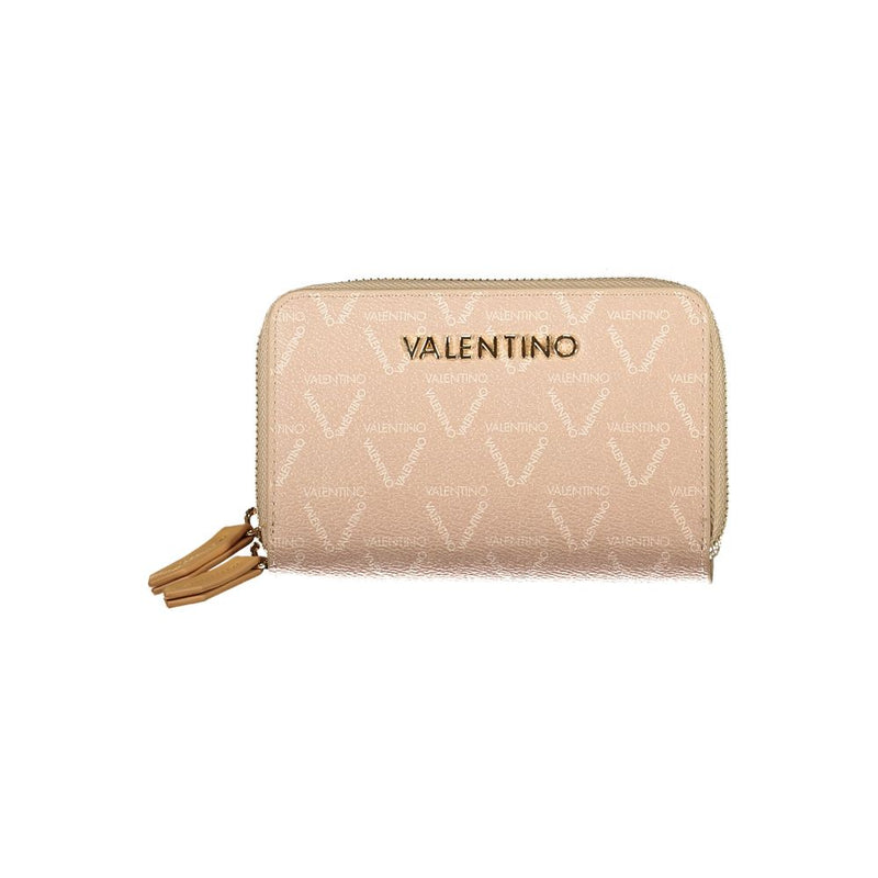 Beige Polyethylene Women Wallet-Mario Valentino-LabelTerrace.com