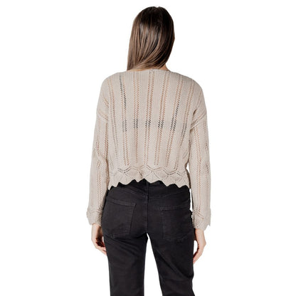 Beige Recycled Cotton Sweatshirt