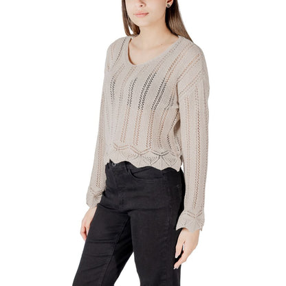 Beige Recycled Cotton Sweatshirt