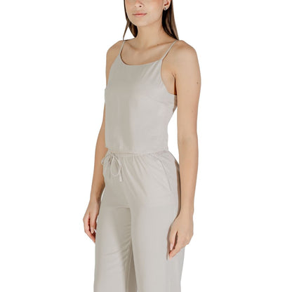 Beige Recycled Polyester Top