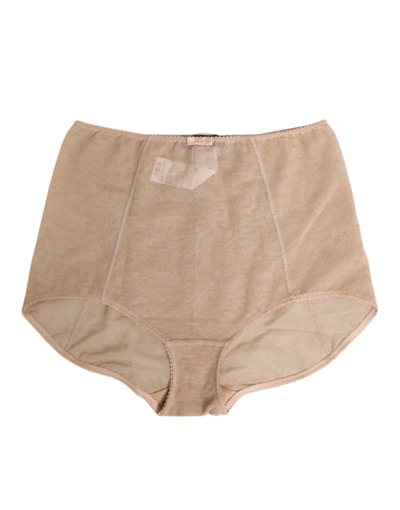 Beige Shaping Control Panty Underwear-Dolce & Gabbana-LabelTerrace.com